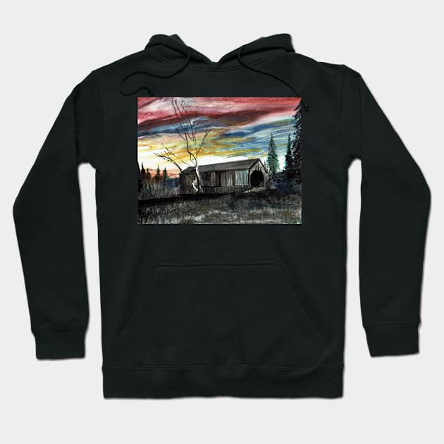 Dennis Stream Hoodie by DureallFineArt